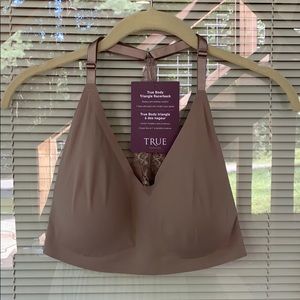 True triangle racer back bra